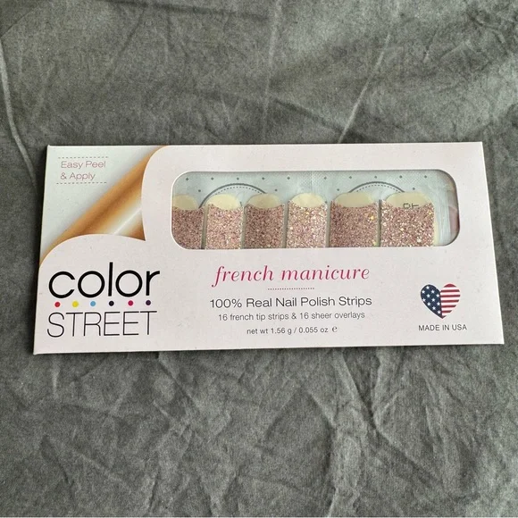 *Retired, HTF* Color Street: Tokyo Twinkle | French Rose Gold Metallic Pink - Picture 3 of 11